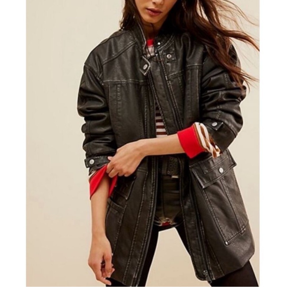 We The Free Vegan Leather Jacket